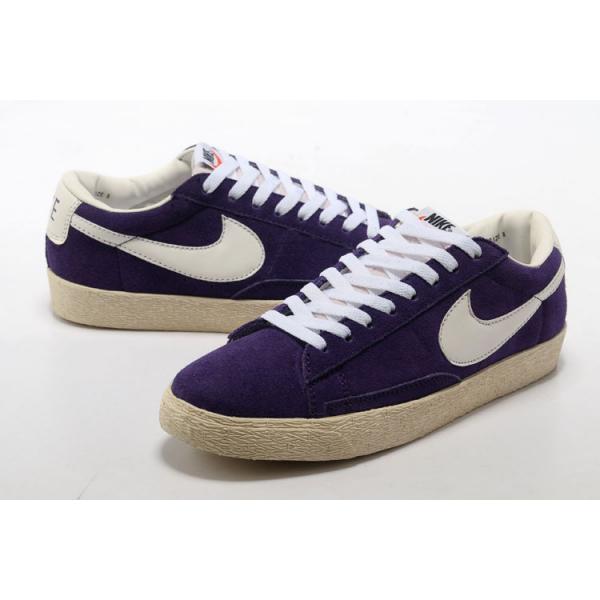 nike blazer low homme violet