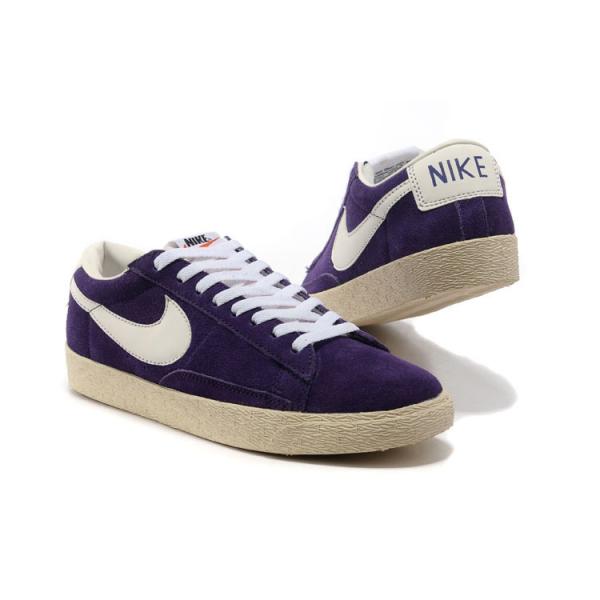 nike blazer low homme violet